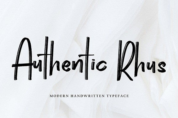 Authentic Rhus: A Handwritten Font for Digital Craftsmanship