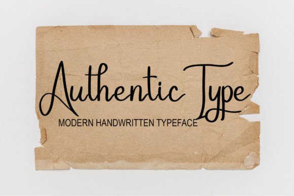 Authentic Type: A Handwritten Font for Crafted Products