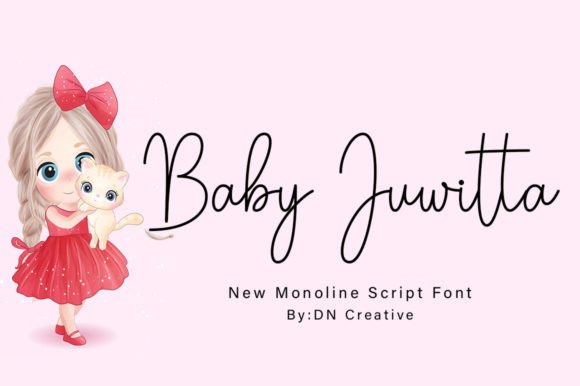 Baby Juwitta: A Monoline Script Font for Editorial Flair