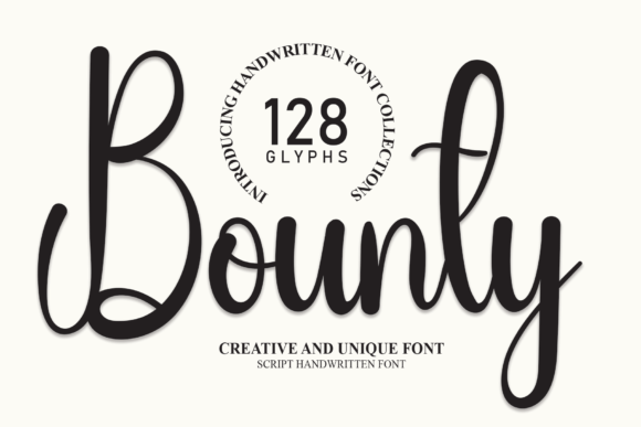 Bounty: A Handwritten Script Font for Digital Branding