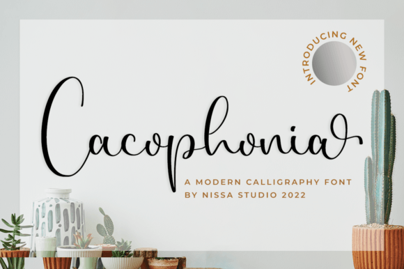 Cacophonia: A Script Font with Energetic Personality