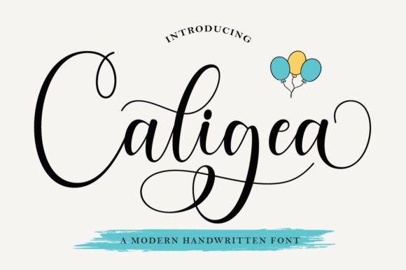 Caligea: A Modern Calligraphic Font for Editorial Design