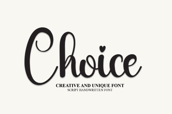 Choice: A Campaign-Ready Script Font for Distinctive Designs
