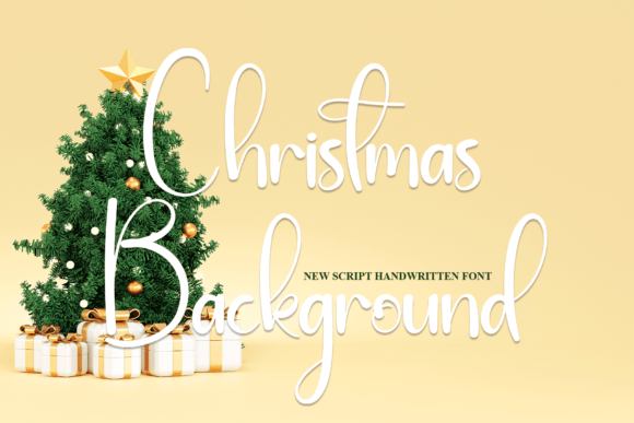Christmas Background: A Festive Script Font for Modern Marketing