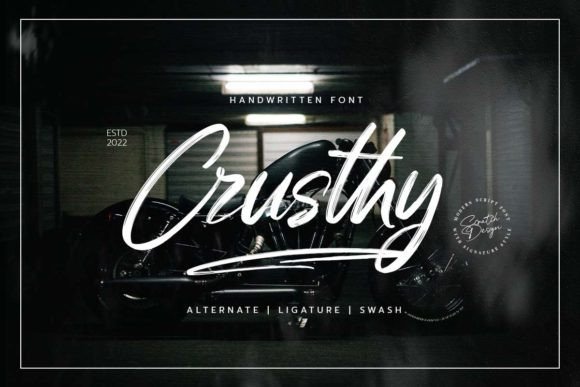Crusthy Font: A Modern Handwritten Font for Digital Design