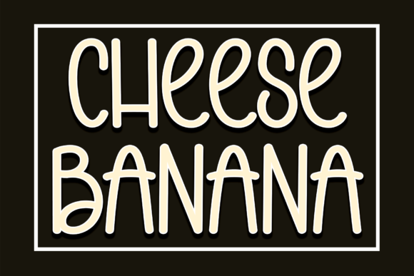 Discover the Versatile Charm of Cheese Banana Font