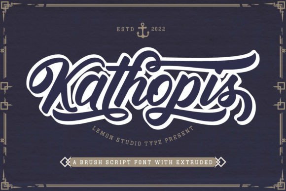 Kathopis: A Script Font for Editorial Personality and Flow