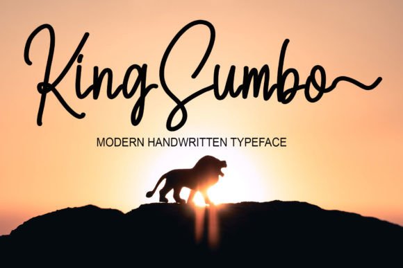 King Sumbo: A Handwritten Script Font for Modern Makers