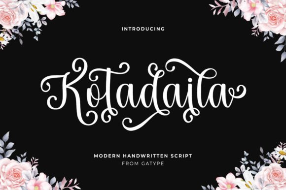 Kotadaila: A Script Font for Digital Brand Identity