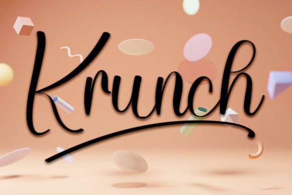 Krunch: A Handwritten Script Font Designed for Digital Branding
