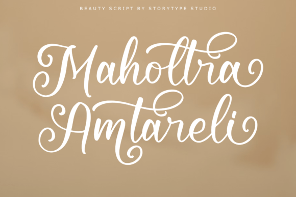 Maholtra Amtareli: A Luxurious Script Font for Modern Branding