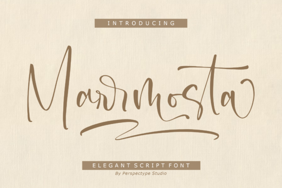 Marrmosta: The Elegant Script Font for Crafters and Makers