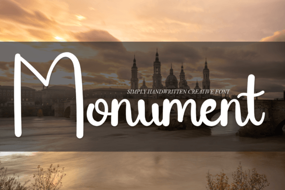 Monument: A Sweet and Friendly Handwritten Font for Crafters