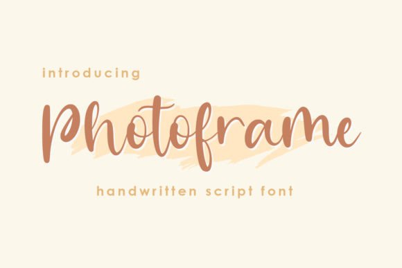 Photoframe: A Versatile Handwritten Font for Branding Projects