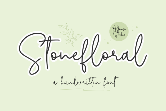 Stonefloral: A Handwritten Font for Makers and Product Creators
