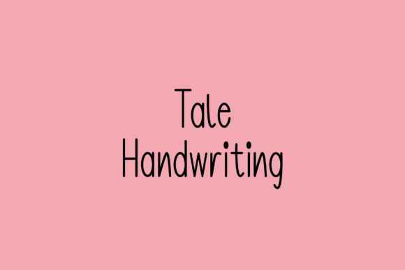 Tale: The Handwritten Font That Makes Your Products Feel Like a Story