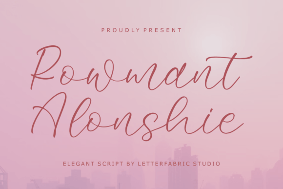 The Rowmant Alonshie Script Font: A Designer’s Guide to Elegant Digital Typography