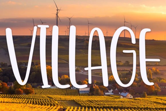 Village: A Handwritten Font That Truly Lands Campaigns